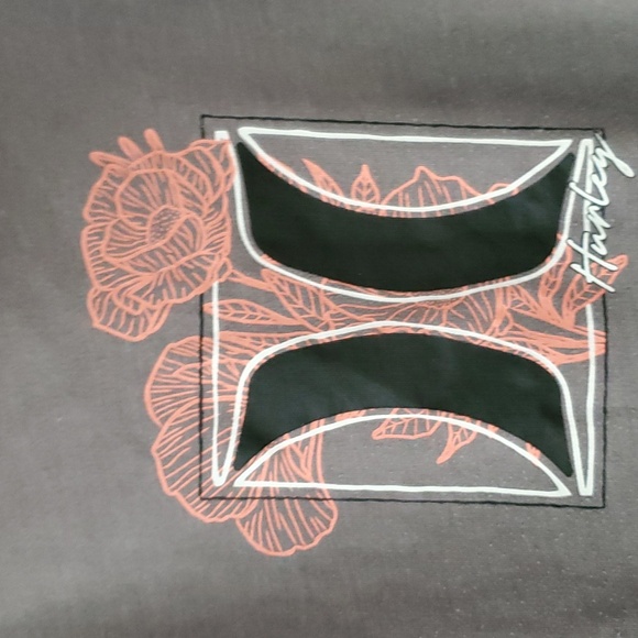 Hurley Womans Logo Floral Grey‎ Sweatshirt Hoodie Size Medium - Picture 3 of 8